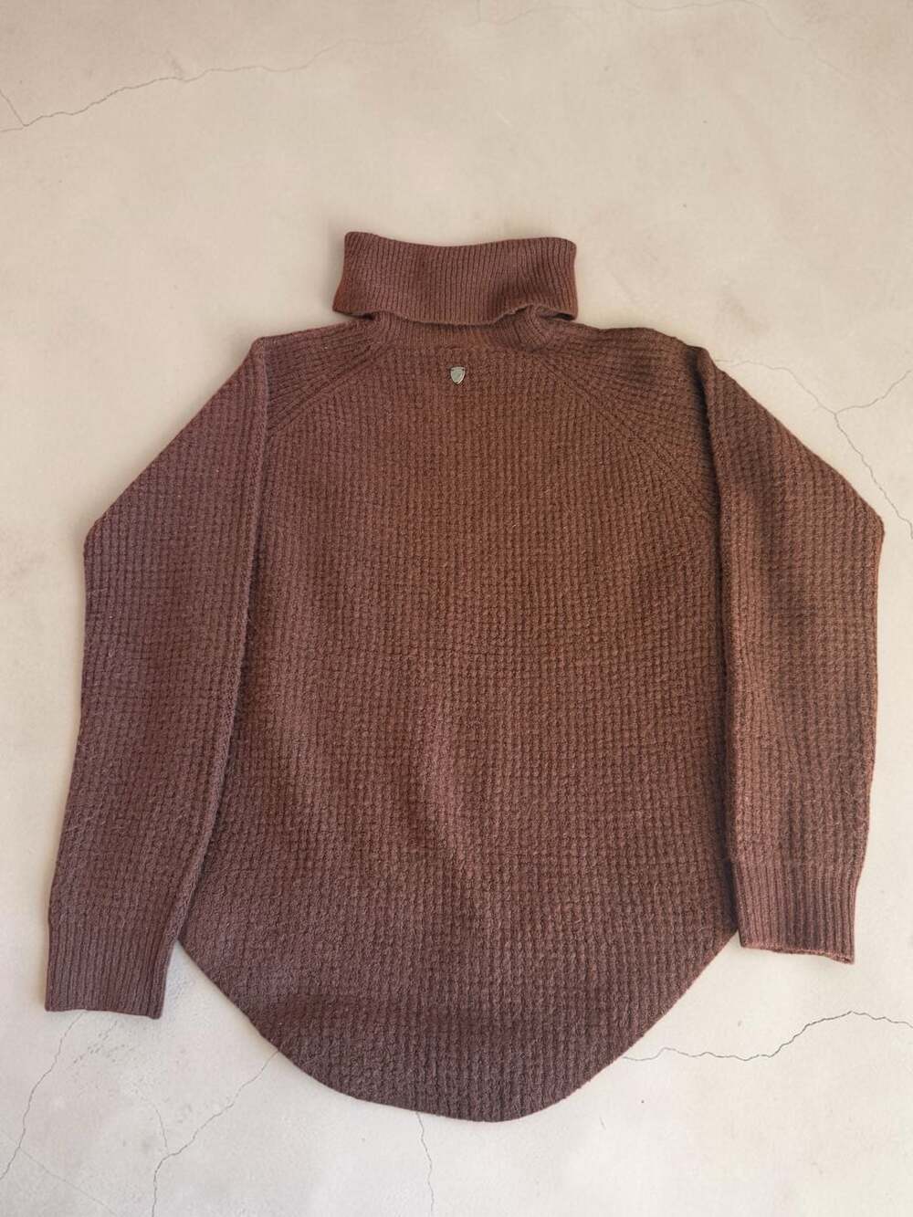 KÜHL Women's XS Brown Waffle Knit Turtleneck Sweater Style 4411 - Picture 2 of 9